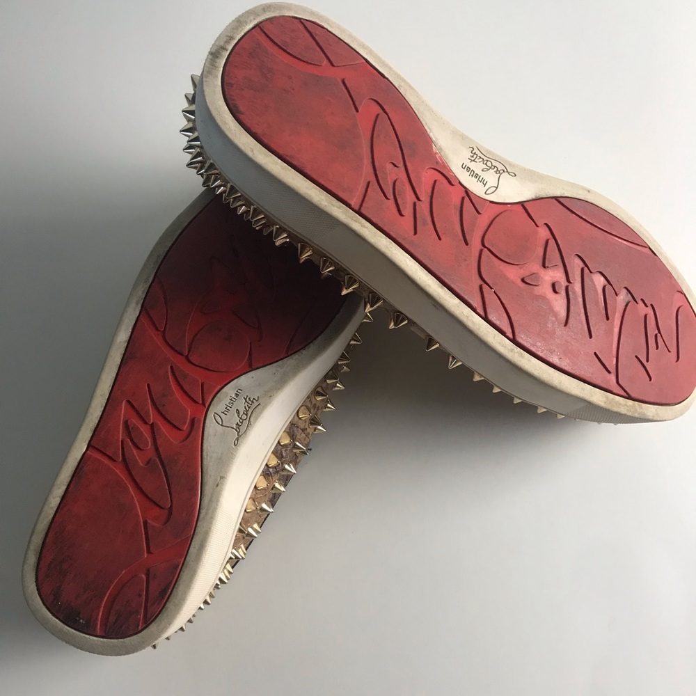 Spiked leopard print sneakers - Picture 5 of 6